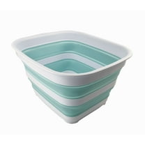 SAMMART 15L (3.9 gallons) Collapsible Plastic Washing Tub - Foldable Washtub - Portable Washing Basin - Space Saving Easy Storage