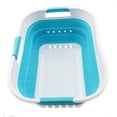thumbnail image 1 of SAMMART 19L (5 gallon) Super Mini Collapsible 3 Handled Plastic Basket - Foldable Pop Up Storage Container/Organizer - Space Saving Hamper/Basket, 1 of 10