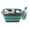 thumbnail image 1 of SAMMART 19L (5 gallon) Super Mini Collapsible 3 Handled Plastic Basket - Foldable Pop Up Storage Container/Organizer - Space Saving Hamper/Basket, 1 of 6