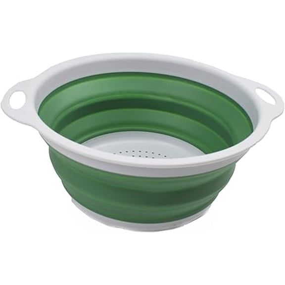 SAMMART 2.6L (0.68 Gallon) Collapsible Colander - Foldable Dish Colander - Portable/Space Saving Colander