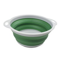 SAMMART 2.6L (0.68 Gallon) Collapsible Tub - Foldable Dish Tub - Portable Washing Basin - Space Saving