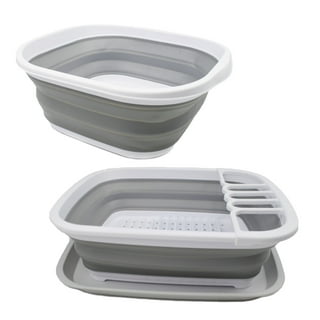 KSP Tubby Collapsible Dish Rack (White/Grey)