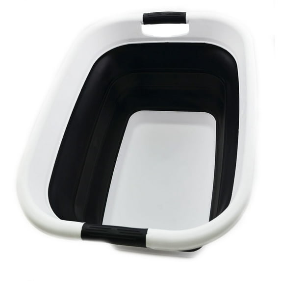 SAMMART 37L (9.77 Gallon) Collapsible Plastic Laundry Basket - Foldable Pop-Up Storage Container/Organizer - Portable Washing Tub - Space Saving Hamper/Basket