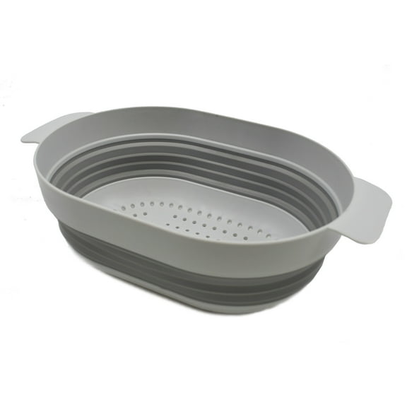 SAMMART 3L (0.8 gallon) Over The Sink Oval Colander