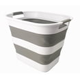 thumbnail image 1 of SAMMART 40L (10.5 Gallon) Collapsible Plastic Laundry Basket - Foldable Pop Up Storage Container/Organizer - Portable Laundry Hamper - Space Saving Washing Tub, 1 of 7