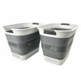 thumbnail image 1 of SAMMART 40L (10.5 Gallon) Collapsible Plastic Laundry Basket - Foldable Pop Up Storage Container/Organizer - Portable Laundry Hamper - Space Saving, 1 of 6