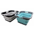 thumbnail image 1 of SAMMART 41L (10.8 gallon) Collapsible 3 Handled Plastic Laundry Basket-Foldable Pop Up Storage Container/Organizer-Space Saving Hamper/Basket, 1 of 7