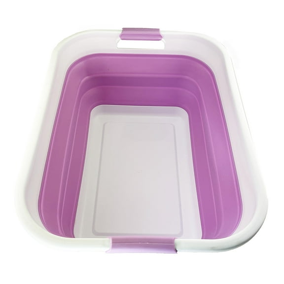 SAMMART 41L (10.8 gallon) Collapsible Plastic Laundry Basket - Foldable Pop Up Storage Container/Organizer - Portable Washing Tub - Space Saving Hamper/Basket
