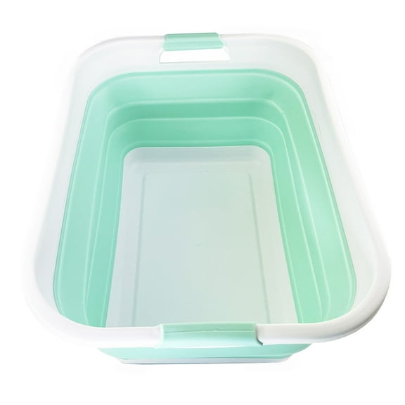 SAMMART 41L (10.8 gallons) Collapsible Plastic Laundry Washing Tub/Basket-Foldable Pop Up Storage Container/Organizer-Portable Laundry Hamper-Space Saving