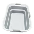 thumbnail image 1 of SAMMART 42L (11 gallon) Collapsible Plastic Laundry Basket - Foldable Pop Up Storage Container/Organizer - Portable Washing Tub - Space Saving Hamper/Basket, 1 of 6