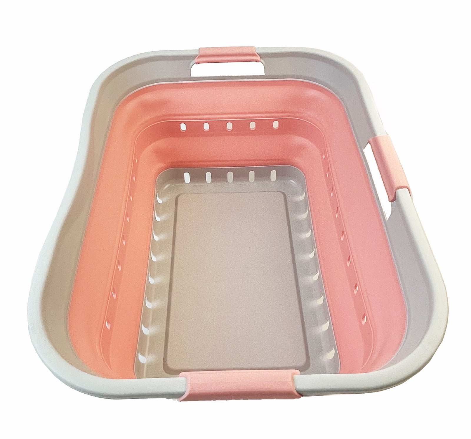 SAMMART 42L (11 gallon) Collapsible Plastic Laundry Basket - Foldable Pop Up Storage Container/Organizer - Space Saving Hamper/Basket