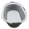 thumbnail image 1 of SAMMART 44L Collapsible Plastic Laundry Basket - Foldable Pop Up Storage Container / Organizer - Portable Washing Tub - Space Saving Hamper / Basket - Water Capacity: 35L, 1 of 8