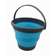 SAMMART 5.5L 1.4 Gallon Collapsible Plastic Bucket - Foldable Round Tub - Portable Fishing Water Pail - Space Saving Outdoor Waterpot