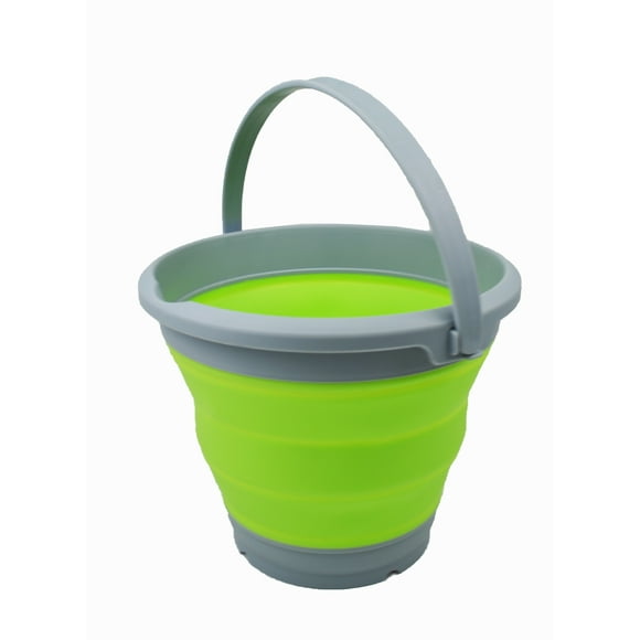 SAMMART 5.5L (1.4 Gallon) Collapsible Plastic Bucket - Foldable Round Tub - Portable Fishing Water Pail - Space Saving Outdoor Waterpot