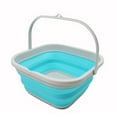 thumbnail image 1 of SAMMART 5.5L (1.4 Gallon) Collapsible Square Handy Bucket / Foldable SquareWater Pail / Portable Tub with Handle, 1 of 7
