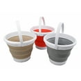 thumbnail image 1 of SAMMART 5.5L (1.4 Gallon) Set of 3 Collapsible Plastic Bucket - Foldable Round Tub - Portable Fishing Water Pail - Space Saving Outdoor Waterpot, 1 of 8