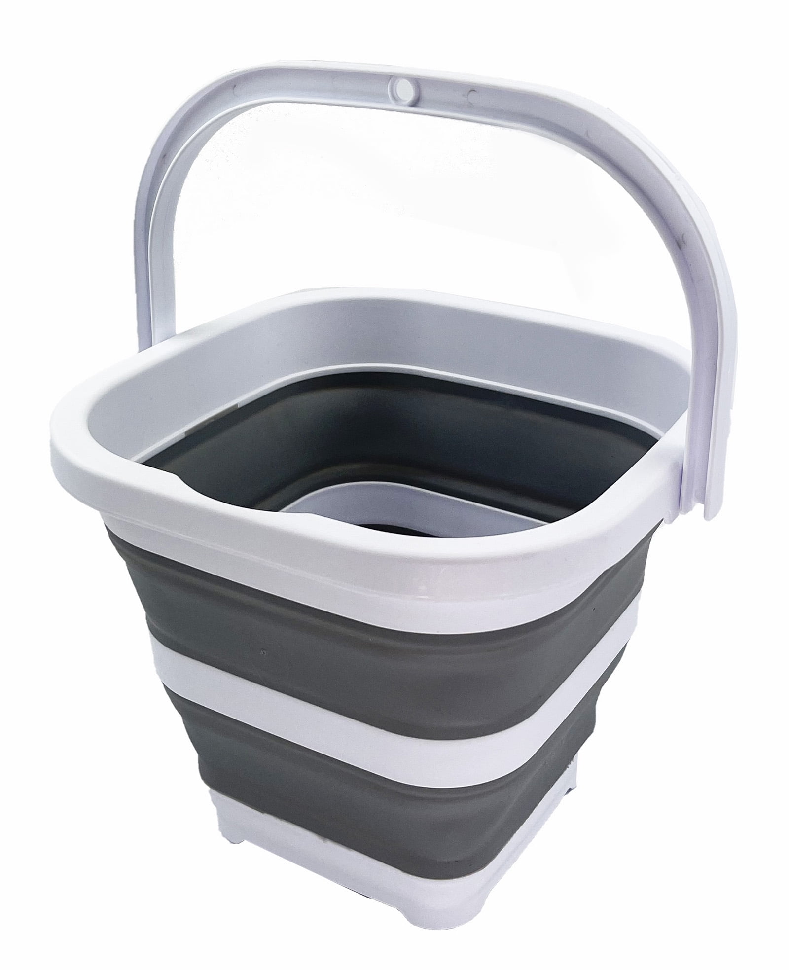 SAMMART 5L Spülen-Sieb | Erweiterbar & Klappbar | TPE/PP Material Dunkelgrau