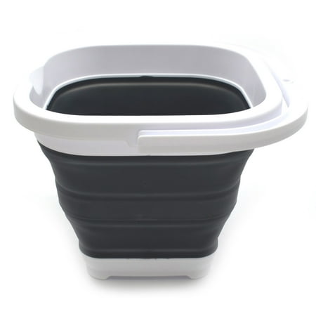 SAMMART 5L / 1.3 gallons Collapsible Rectangular Handy Basket / Bucket