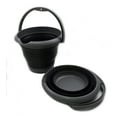 thumbnail image 1 of SAMMART 5L (1.32Gallon) Set of 2 Collapsible Fishing Bucke - Foldable Round Tub - Portable Plastic Water Pail - Space Saving Outdoor Waterpot - Trunk Organizer for All Types of Vehicles, 1 of 8