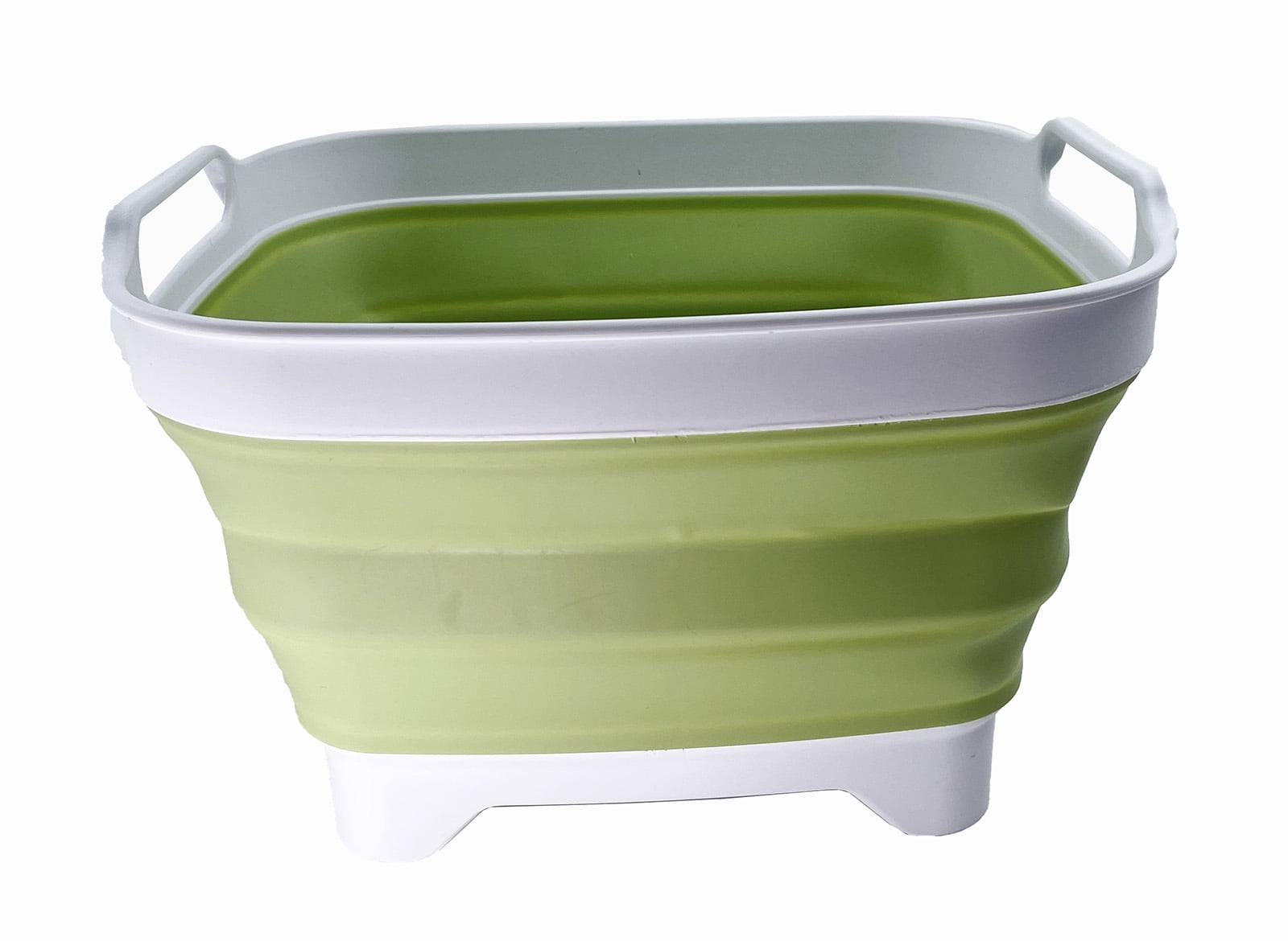 SAMMART 7,5L Padella pieghevole con tappo di scarico, lavabo, pieghevole, per lavare i piatti, vassoio salvaspazio da cucina (grigio/grigio ardesia, 1