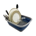 thumbnail image 1 of SAMMART 8L (2.11Gallons) Collapsible Plastic Dish Drainer - Foldable Drying Rack - Portable Dinnerware Organizer - Space Saving Kitchen Utensil Storage Tray, 1 of 5