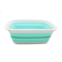 SAMMART 9.2L (2.37Gallon) Collapsible Tub - Portable Outdoor Picnic Basket/Crater - Foldable Shopping Bag - Space Saving Storage Container