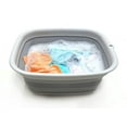 thumbnail image 1 of SAMMART 9.45L (2.5 Gallon) Collapsible Tub - Foldable Dish Tub - Portable Washing Basin - Space Saving Plastic Washtub (Grey, M), 1 of 2
