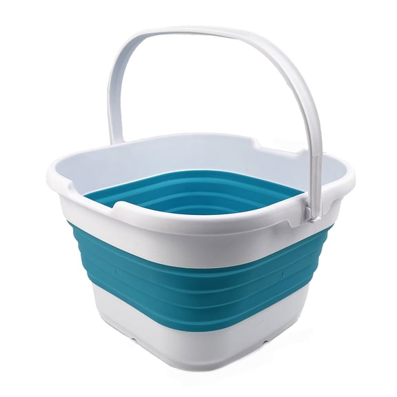 SAMMART 9.5L (2.5 gallon) Collapsible Rectangular Handy Basket/Bucket