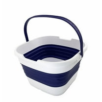 SAMMART 9.5L (2.5 gallon) Collapsible Rectangular Handy Basket/Bucket