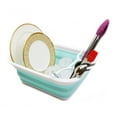 thumbnail image 1 of SAMMART Collapsible Dish Drainer with Tray - Foldable Drying Rack Set - Portable Dinnerware Organizer - Space Saving Kitchen Storage Tray, 1 of 7