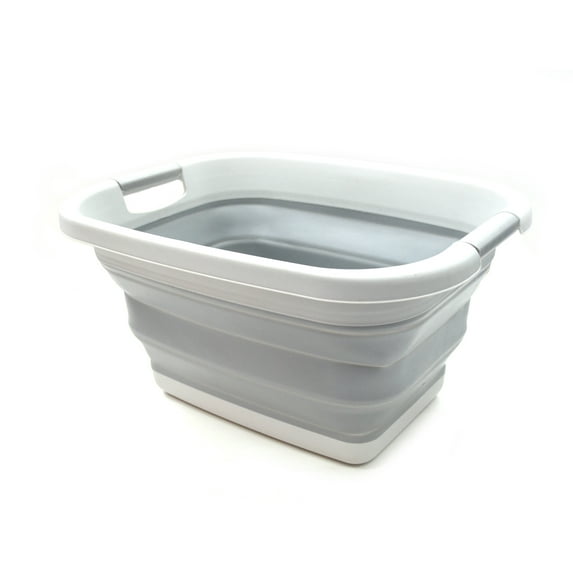 SAMMART Collapsible Laundry Basket / Tub - Foldable Storage Container / Organizer - Portable Washing Bin - Space Saving Hamper - Car Trunk Storage Box