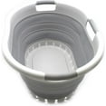 thumbnail image 1 of SAMMART Collapsible Plastic 3 handled Oval Laundry Basket - Foldable Pop Up Storage Container/Organizer - Portable Washing Tub - Space Saving Hamper/Basket, 1 of 6