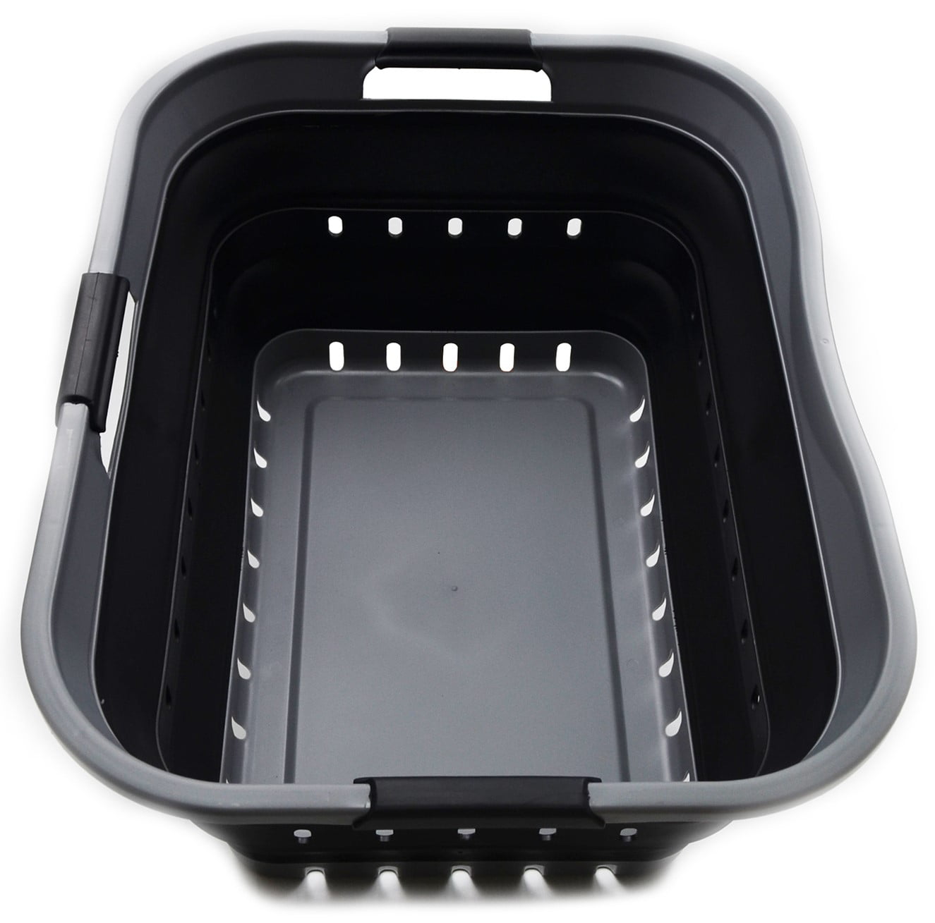 SAMMART Collapsible Plastic Laundry Basket - Foldable Pop Up Storage Container/Organizer - Portable Washing Tub - Space Saving Hamper/Basket