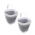 thumbnail image 1 of SAMMART Set of 2-2.6L (0.68 Gallon) Super Mini Sqare Collapsible Plastic Bucket - Foldable Square Tub - Portable Fishing Water Pail - Space Saving Outdoor Waterpot, 1 of 7