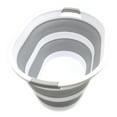 thumbnail image 1 of SAMMART Set of 2 Collapsible Plastic Laundry Basket - Oval Tub / Basket - Foldable Storage Container / Organizer - Portable Washing Tub - Space Saving Laundry Hamper, 1 of 6