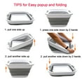 thumbnail image 1 of SAMMART Set of 2 Collapsible Plastic Laundry Tub - Square Basket - Foldable Storage Container / Organizer - Portable Washing Tub - Space Saving Laundry Hamper, 1 of 7