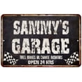 thumbnail image 1 of SAMMY'S Garage Black Grunge Gift Sign 12x18 Decor Gift 112180005224, 1 of 1