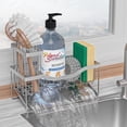 thumbnail image 1 of SAMODRA Black Sponge Holder for Kitchen Sink, Sink Caddy Organizer with High Brush Holder, Kitchen Sink Organizer for Sponge, Rustproof 304 Stainless Steel, Soap Dispenser Organize, 1 of 7