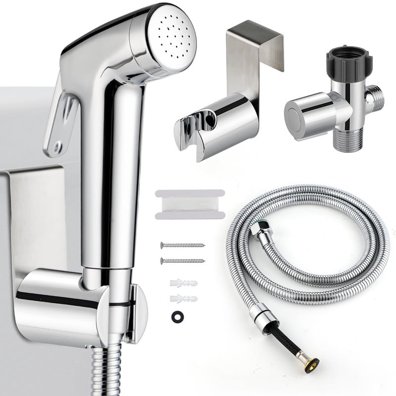SAMODRA Handheld Bidet Sprayer for Toilet, Adjustable Water Pressure with Bidet Hose for Feminine Wash, Baby Wash & Muslim Shower