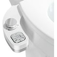 thumbnail image 1 of SAMODRA Non-Electric Bidet - Self Cleaning Dual Nozzle Bidet Attachment with Independent Adjustable Water Pressure (Chrome Silver), 1 of 6