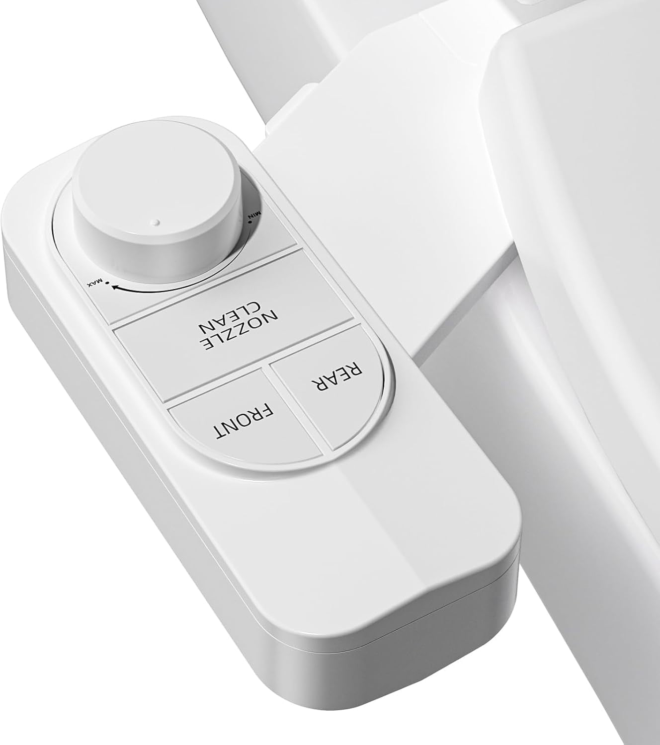 SAMODRA Non-Electric Bidet - Self Cleaning Dual Nozzle (Frontal and Rear Wash) Fresh Water Bidet Toilet Seat Attachment with Independent Adjustable Water Pressure