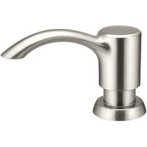 SAMODRA Soap Dispenser for Kitchen Sink Counter Dispenser 17 oz Bottle Built in Refill from The Top (Brushed Nickel)