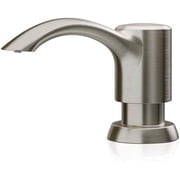 SAMODRA Soap Dispenser for Kitchen Sink Counter Dispenser 13 oz Bottle Built in Refill from The Top Brushed Nickel