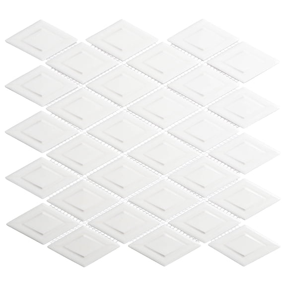 SAMPLE-Austin 3-in x 12-in Subway Marble Look Glossy Ceramic Wall Tile