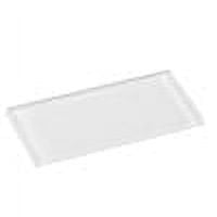 SAMPLE-Enchant- Elle Florette Gray 4-in. x 12-in. Subway Polished Glass ...