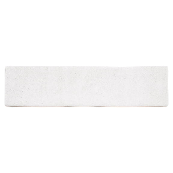 SAMPLE-Jordal Gado White 3-in. x 12-in. Subway Textured Matte Ceramic Wall Tile