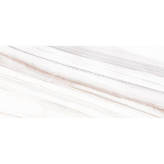 SAMPLE-Luxaura 24-in. x 48-in. Polished Large Format Natural Stone/Marble Porcelain Wall & Floor Tile
