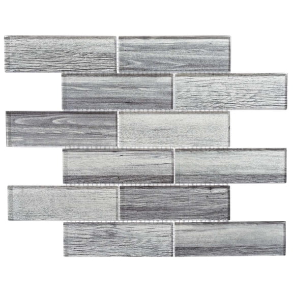 SAMPLE-Migdal 2" x 6" Glass Brick Joint Mosaic Tile