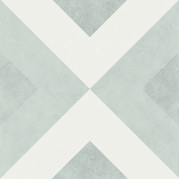 SAMPLE-Occitan 6-in x 6-in Encaustic Porcelain Matte Floor and Wall Tile