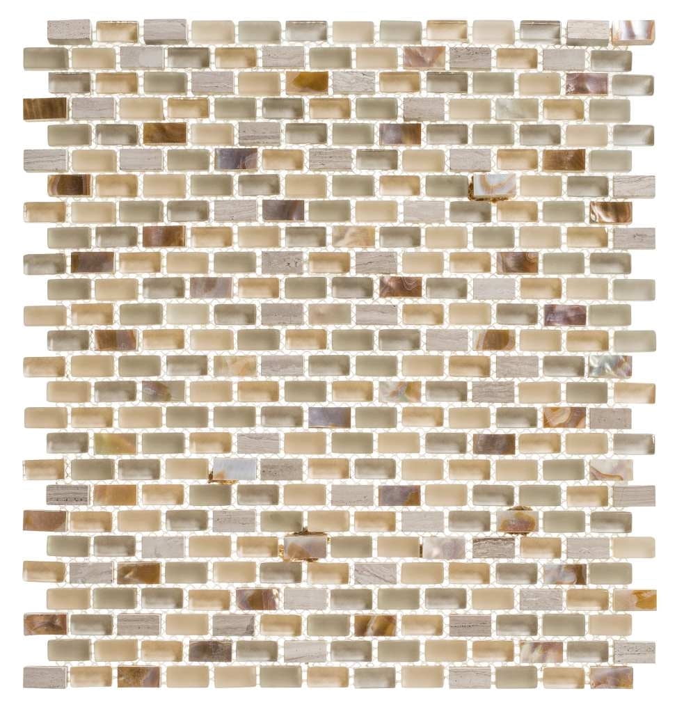 SAMPLE-Tino 0.38" x 0.75" Natural Stone Mosaic Wall & Floor Tile